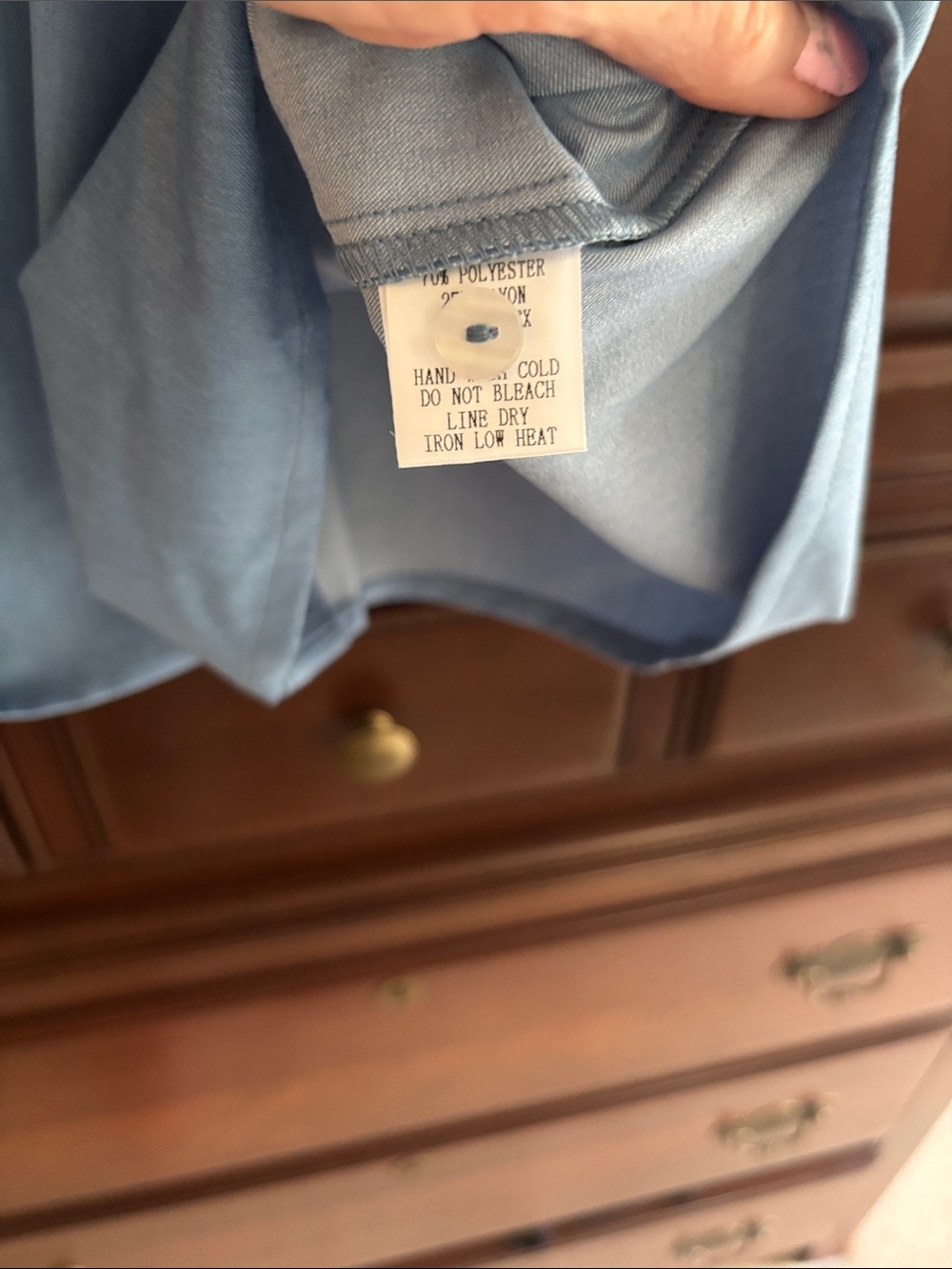 Avara Blue Embroidered Puff-Sleeve Blouse - Picture 6 of 7